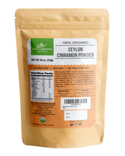 Organic Ceylon cinnamon powder premium special grade from a USDA certified farm in Sri Lanka 8.8 oz (250 g)